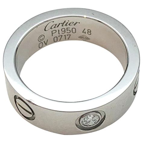 cartier love platinum ring